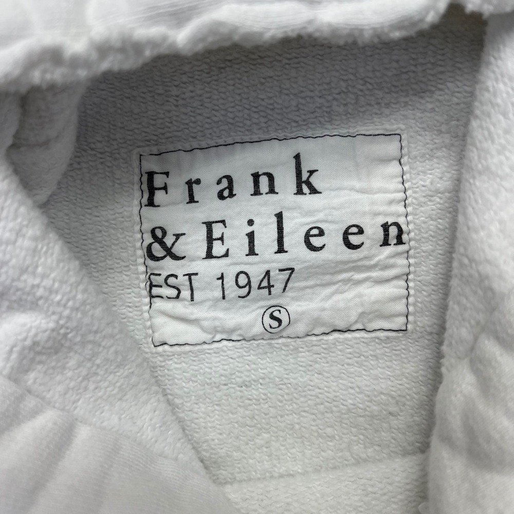 Frank & Eileen Hoodie Womens Small White Tee Lab Terry Sweatshirt Kane Capelet - Picture 8 of 15